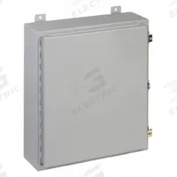 WIEGMANN Enclosure: Steel, 36 in x 24 in x 10 in, NEMA 12/13, Solid Cover, Hinged (MPN N12362410). Key specifications — Brand: WIEGMANN; Closure Method: Clamps; Knockouts: Not Included.
