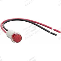 DAYTON Raised Panel Light: 12 mm Panel Mounting Hole Dia, LED, Raised Head (MPN 22NY40). Key specifications — Brand: DAYTON; Electrical Connection: 6 in Wire Leads.