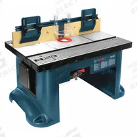 BOSCH Benchtop Router Table: 18 in Table Working Lg, 27 in Table Working Wd, 30 lb Wt (MPN RA1181). Key specifications — attr217824: BOSCH; attr217852: Benchtop Router Table; attr217821: RA1181.