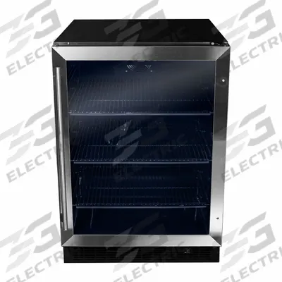 DANBY Refrigerator: Stainless Steel, 5.7 cu ft Total Capacity, 3 Shelves - Beverage Coolers