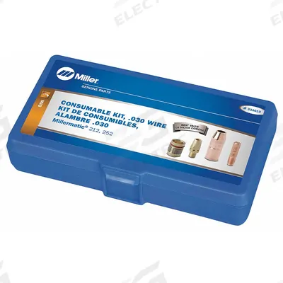MILLER ELECTRIC Consumable Kit: For M-25 Series, 0.03 in Max Wire Dia - Consumables Kits for Miller MIG Guns