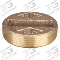 JAY R. SMITH MFG. CO Floor Cleanout: 2 in Overall Dia, 1 in Overall Ht, Cast Bronze, Cast Bronze (MPN 4470T02). Key specifications — Color: Bronze; Resistance Properties: Corrosion-Resistant; Brand: JAY R. SMITH MFG. CO; Finish: Cast Bronze; Includes: Plug.