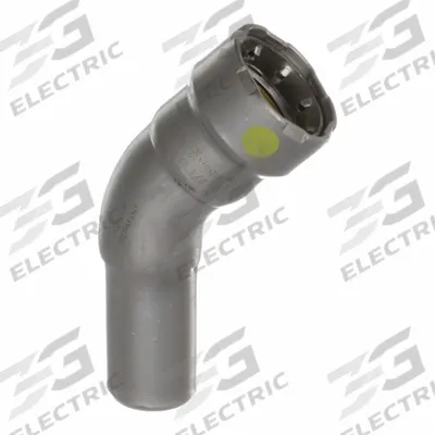 VIEGA MEGAPRESS Crimp Elbow Fitting: 1/2 in Pipe x 1/2 in CTS Size, Press-fit x FTG - Gas Steel Press Pipe Fittings