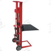 DAYTON Platform Lift Truck: 750 lb, 1/2 in to 54 in, Steel, 22 in L x 22 in W Platform, Foot Pump (MPN 2MPU5). Key specifications — Brand: DAYTON; Caster/Wheel Configuration: (2) Axle-Mounted.