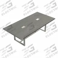 MIRELLA Conference Table: Rectangle, Fiberboard, Stone Gray, 47 1/4 in Overall Lg, 96 in Overall Wd (MPN MRCS8SGY). Key specifications — attr987891: Traditional Leg; attr987894: Fiberboard; attr987867: Steel; attr987857: MIRELLA; attr987872: Steel.