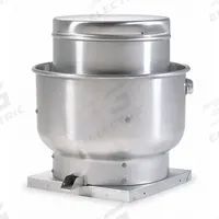 Centrifugal Upblast Exhaust Fan: Belt Drive, Includes Drive Pack, 13 1/4 in Wheel, 2,366 cfm, ODP (MPN 800ZN8). Key specifications — Brand: DAYTON; Base Shape: Square; Assembly: Assembled; Motor Enclosure: Open Dripproof; Nameplate Voltage: 115/208-230V AC; Mounting Location: Roof and Wall; For High-Static Pressure Applications: No; High-Efficiency Motor: No.