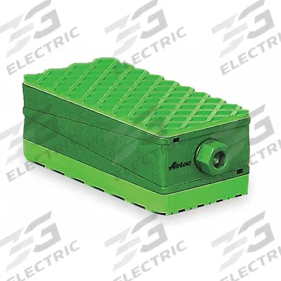 AIRLOC Vibration Isolator Pad: Neoprene, Smooth Pad Top, 7 7/8 in Lg, 7 7/8 in Wd - Vibration-Isolating Leveling Pads