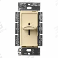 Speed Control: Rocker/Single Slide, SPST, 1 Switches or Dials, 120V AC, Ivory Plate, 1.5 A, Ivory (MPN SFSQ-F-IV). Key specifications — Switch Design: Single Slide; Brand: LUTRON; Reversible: Not Reversible; Input Voltage: 120V AC; Compatible with Series: Universal Ceiling Paddle Fans.