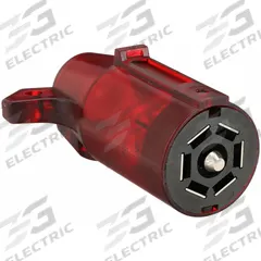 HOPKINS TOWING SOLUTIONS T-Connector: 7-Way, PVC, 14 ga_16 ga Wire Gauge, RV and Industrial Trailers (MPN 48502)