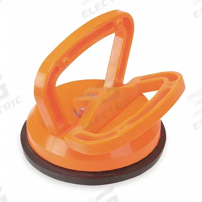 WESTWARD Suction Cup Lifter: Suction Cup Lifter, Flat, 90 lb Max Load Capacity, 1 Cups - Handheld Manual Suction-Cup Lifters