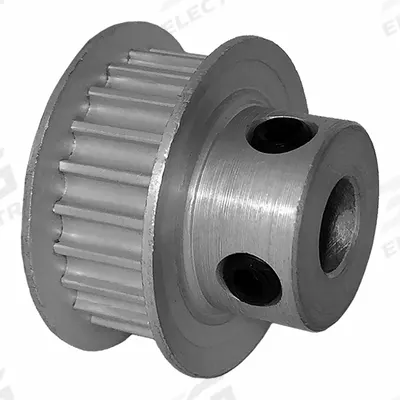 Dayton Timing Pulley: Curvilinear, Fixed, For 6 mm Belt Wd, 22 Teeth, 3 mm Pitch - HTD Section Fixed-Bore Timing Pulleys with Hub
