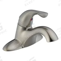 DELTA Bathroom Faucet: Classic, Zinc, Stainless Finish, 1.2 gpm Flow Rate, Centerset, Arc, Lever (MPN 520-SSMPU-DST). Key specifications — Brand: DELTA; Series: Classic.