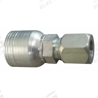 AEROQUIP Hydraulic Tube Fitting: Carbon Steel, Straight, -4 For Hose Dash Size - Aeroquip Crimp Hydraulic Hose Fittings with JIC Connection