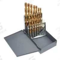 CHICAGO-LATROBE Jobber Length Drill Bit Set: 15 Pc, 1/16" to 1/2" by 32nds, 118° Point (MPN 69862). Key specifications — attr1236168: Metal Index.