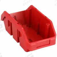 QUANTUM STORAGE SYSTEMS Cross-Stacking Bin: 6 5/8 in x 12 1/2 in x 5 in, Red, Label Holder Included (MPN QP1265RD). Key specifications — Electrostatic Discharge: Not Electrostatic Discharge Conductive; Brand: QUANTUM STORAGE SYSTEMS; % Recycled Content: 0%.