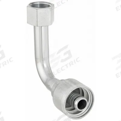 AEROQUIP Hydraulic Crimp Fitting: Steel x Steel, 90° Elbow, -12 For Hose Dash Size - Aeroquip Crimp Hydraulic Hose Fittings with ORS Connection