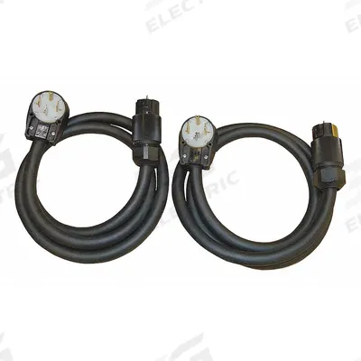 OMNITEC Power Cord Kit: 125/250V AC, 8 ft Cable Lg - Accessories for Portable Electric Jobsite & Garage Heaters
