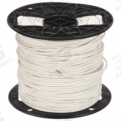 CAROL Hookup Wire: 16 AWG Conductor Size, White, 500 ft Overall Lg - Machine Tool Wires