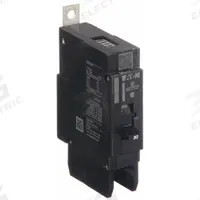 EATON Miniature Circuit Breaker: 30 A, 277V AC, Single Phase, 14kA at 277V AC, 1 Poles, Std (MPN GHB1030). Key specifications — attr195951: 30 A; attr195952: 277V AC; attr195953: Single; attr195954: 14kA at 277V AC; attr195958: Standard; attr195955: Eaton Powerline Panelboards; attr211136: EATON.