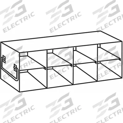 ARGOS TECHNOLOGIES Freezer Rack: 22 in Overall Lg, 5 1/2 in Overall Wd, Stainless Steel - Cold Storage Racks