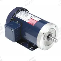 LEESON General Purpose Motor: C-Face/Rigid Base Mount, Totally Enclosed Fan Cooled, 1 hp, 1,765 RPM (MPN 143TTFR6032). Key specifications — Brand: LEESON; Nameplate Voltage @ 60 Hz: 230/460V AC; Full Load Current @ 60 Hz: 3.3/1.7 A; Nameplate RPM @ 60 Hz: 1,765 RPM; Motor Enclosure: TEFC.