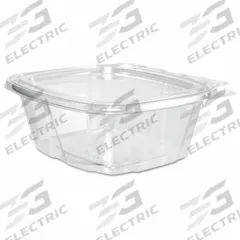 DART Disposable Carry-Out Food Container: Plastic, 1 Compartments, 16 oz Capacity, Clear, 200 PK (MPN CH16DEF). Key specifications — attr561915: Hinged Lid Container; attr644910: Medium-Weight; attr561912: Hinged Lid; attr553675: Plastic; attr553669: Hinged; attr553677: No; attr553680: Hinged Lid Container; attr553682: Rectangular.