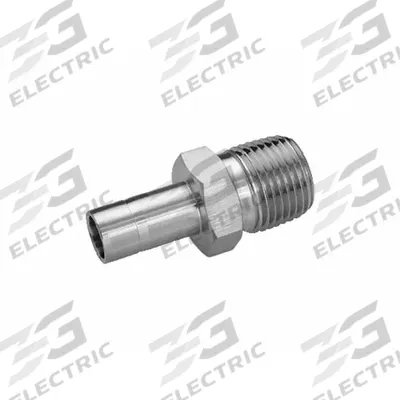 HAM-LET Compression Fitting Adapter: 12 mm OD x 1/2 in Pipe Fitting Size - Double-Ferrule Stainless Steel Fittings