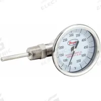 DWYER Dial Thermometer: 50°F to 500°F, ±2%Full Scale Accuracy, 2.5 in Stem Lg, 3 in Dial Dia (MPN BTLS32571). Key specifications — Accuracy: ±2 % Full Scale; Brand: DWYER.