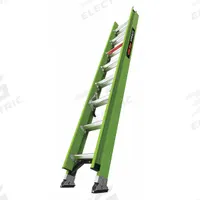 LITTLE GIANT Extension Ladder: 16 ft Ladder Size, Fiberglass, 300 lb Load Capacity, 28 lb Wt (MPN 18716). Key specifications — Color: Green; Brand: LITTLE GIANT; Removable Fly: Fixed.