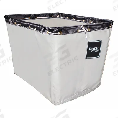 ROYAL BASKET TRUCKS Replacement Liner: G12-CCX-LNN, 36 in x 26 in x 27 1/2 in, White - Abrasion-Resistant Replacement Canvas Liners for Basket Trucks