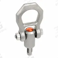 JW WINCO Quick-Release Hoist Ring: Stainless Steel, 2.1 kN Load Limit, M8 Thread Size, Pivot (MPN 1133-M8-12-NI). Key specifications — Thread Size: M8; Operation: Lifting; Working Load Limit - Side Load: 0.8 kN (180 lbf); Material: Stainless Steel; Brand: JW WINCO; Working Pin Length: 12 mm.