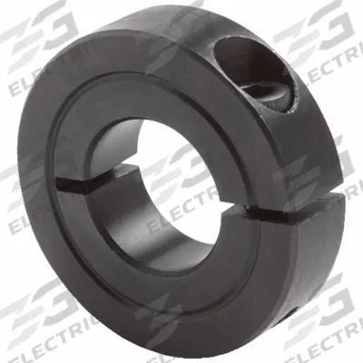 CLIMAX METAL PRODUCTS Shaft Collar: 1-Piece, Inch, Round, Clamp-On, 7/16 in Bore Dia - Steel Recessed-Screw Shaft Collars