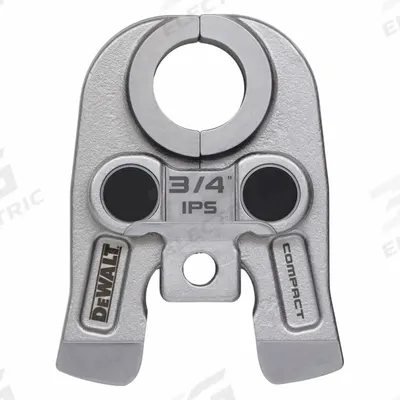DEWALT Press Jaws: 3/4 in Pipe, Black Iron/Carbon Steel - Jaws for Compact Press Tools