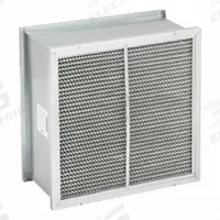 GRAINGER Cartridge Air Filter: 24 in x 24 in x 12 in, Steel, Double Header, MERV 14 (MPN 2GGY9). Key specifications — Brand: GRAINGER; Media Material: Microfiber; Air Filter Header Type: Double Header; Frame or Header Material: Steel.