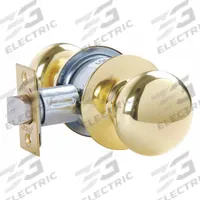 ARROW Door Lockset: Passage Knob Locksets, Brass (MPN MK01TA 3). Key specifications — Lockset Style: Tudor.