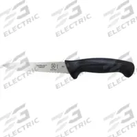 MERCER CUTLERY Utility Knife: Sharp Edge/Wavy Edge, 6 in Overall Lg, Steel Blade, Black Handle (MPN M23406). Key specifications — Sub-brand: Millennia; Brand: MERCER CUTLERY; Blade Material: Steel; Blade Type: Sharp Edge; Forged/Stamped: Stamped; Handle Color: Black; Handle Material: Santoprene/Polypropylene; Knife Type: Utility Knife.