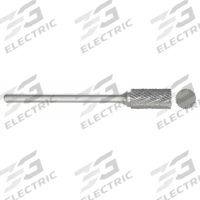 APPROVED VENDOR Carbide Bur: Cylinder, SA-3L6, Double Cut, 3/8" x 3/4" Head - Double-Cut Cylinder Burs