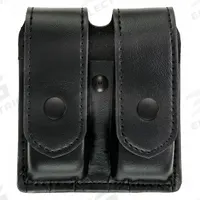 HEROS PRIDE Magazine Pouch: Black, Synthetic Leather, Plain, 5 1/2 in x 1 3/8 in, Snap Closure (MPN 1434PB). Key specifications — attr188437: Black; attr188438: Synthetic Leather; attr188431: Magazine Pouch.