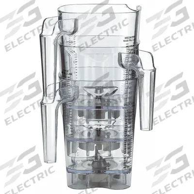 WARING COMMERCIAL Blender Container with Lid and Blade: 48 oz Container Capacity - Blender Containers with Blade & Lid
