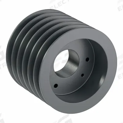 APPROVED VENDOR V-Belt Pulley: C75, 6 Groove, 7.9 in OD, Bushed Bore, SF - Bushed-Bore Cast-Iron V-Belt Pulleys