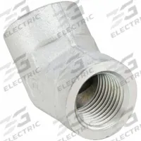 PARKER Metal Pipe Elbow: 1 1/4 in x 1 1/4 in, Female NPT Threaded x Female NPT Threaded, 1,000 psi (MPN 1-1/4 DD45-S). Key specifications — Maximum Operating Pressure: 1,000 psi; (DO NOT SEND) Manufacturer Location: Globally Sourced.