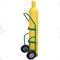 SAFTCART Cylinder Hand Truck: 400 lb, Single, 1 Cylinder, 15 in W x 6 in D Nose Plate (MPN 750-10). Key specifications — Brand: SAFTCART; Color: Green; Securing Mechanism: Chain.