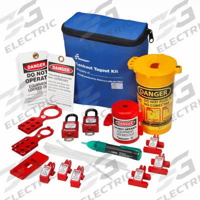 ABILITY ONE Lockout/Tagout Kit: Electrical/Valve - Portable Electrical & Valve Lockout Kits