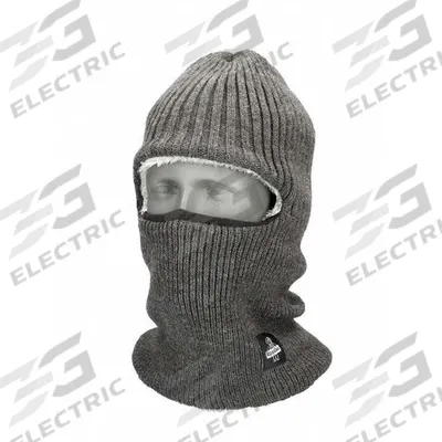 REFRIGIWEAR Sherpa Lined Balaclava: Balaclava, Charcoal, Universal, Balaclava - Balaclavas