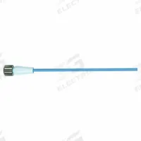 Cordset: M12 Female Straight X Bare Wire, 4 Pins, Blue, TPE-S, 10 m Cable Lg, 4 A Max Current (A) (MPN 7024-13201-3711000). Key specifications — Cable Jacket Color: Blue; End 1 Gender: Female; End 1 Mounting Orientation: Straight; End 2 Connection Type: Bare Wire; IP Rating: IP66; Brand: MURRELEKTRONIK; Wire Size: 0.34 sq mm; Cable Jacket Material: TPE-S.