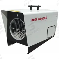 HEAT WAGON Portable Electric Salamander Heater: 12kW/18kW Watt Output, Hardwired, 208/240V AC (MPN P1800-3). Key specifications — NEMA Plug Configuration: Hardwired; Phase: 3; Wattage Output: 12kW/18kW; Voltage: 208/240V AC; Thermal Overheat Protection: Automatic Reset; Brand: HEAT WAGON; Overall Dimensions - H x W x D: 20 in x 14 in x 30 in.
