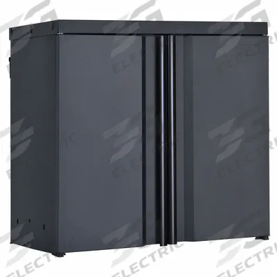 EDSAL Wall Cabinet: 28 in x 14 in x 26 in, Shelves, Black, Unassembled - Quick-Assemble Commercial Shelf Cabinets