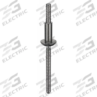MAGNABULB Blind Rivet,1.79 in L,0.1875 in dia,PK25: Inch, 1 51/64 in Overall Lg, 7/16 in Body Lg - Domed-Head Blind Rivets