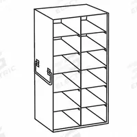 Upright Freezer Drawer Rack: 15 5/8 in Overall Lg, 8 5/8 in Overall Wd, Stainless Steel (MPN 0440315). Key specifications — Includes: Slide Out Drawers; Material: Stainless Steel; Product Type: Upright Freezer Drawer Rack; Brand: COLE-PARMER.