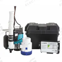 LITTLE GIANT Sump/Battery Back-Up System: 1/2 hp, 115V AC, 36 ft Max. Head (Primary Pump), 12V DC (MPN 506410). Key specifications — Rated Voltage (Secondary Pump): 12V DC; Brand: LITTLE GIANT; Series: SPBS-12HF-10; Primary Pump Rated Voltage: 115V AC.